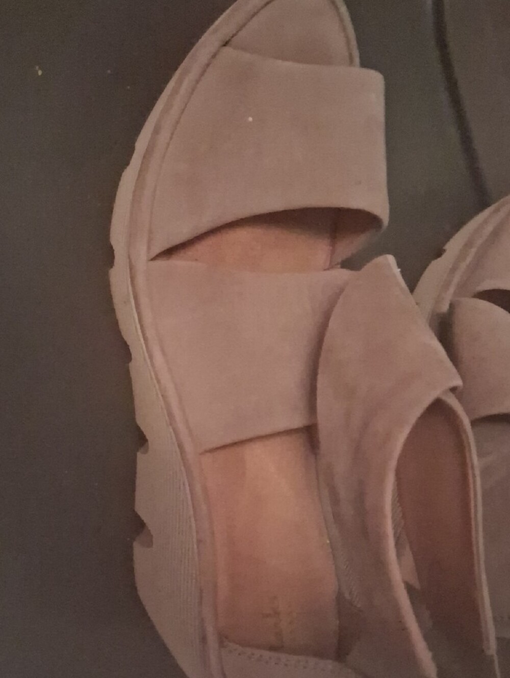 Women’s Open-Toe Suede Sandals in Light Taupe by Clarks - Picture 5 of 6